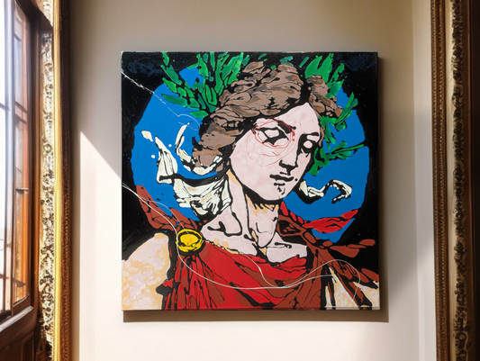 Nel mezzo del cammin di nostra vita... Io mi perdo col navigatore
70 x 70 cm
